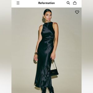 Reformation Casette Silk Dress